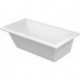 Baignoire rectangulaire STARCK 1 dossier incliné 1700x900mm blanc