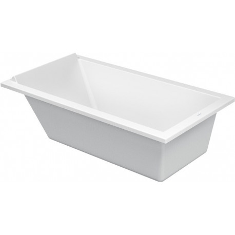 Baignoire rectangulaire STARCK 1 dossier incliné 1700x900mm blanc