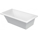 Baignoire rectangulaire STARCK 1 dossier incliné 1700x900mm blanc