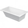 Baignoire rectangulaire STARCK 1 dossier incliné 1700x900mm blanc