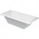 Baignoire rectangulaire STARCK 2 dossier incliné 1800x800mm blanc