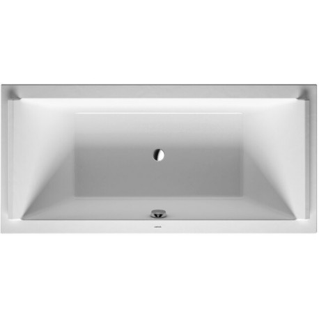 Baignoire rectangulaire STARCK 2 dossier incliné 1900x900mm blanc