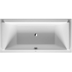 Baignoire rectangulaire STARCK 2 dossier incliné 2000x1000mm blanc