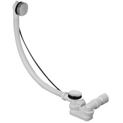 Ensemble vidage / trop-plein pour siphon QUADROVAL chroméé