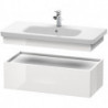 Élément bas armoire Duravit DURASTYLE 448x930x282mm marron foncé/blanc mat