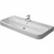 Lavabo meuble Duravit HAPPY D.2avec trop plein plage de robinettrie 1200x505mm 1 trou de robinetterie blanc