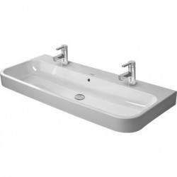 Lavabo meuble Duravit HAPPY D.2avec trop plein plage de robinettrie 1200x505mm geschl 2 trous de robinetterie blanc