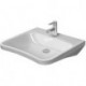 Lavabo Duravit DURASTYLE VITAL MED sans trop pleinavec plage de robinettrie 650x570mm 1 trou de robinetterie blanc