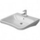 Lavabo Duravit DURASTYLE VITALavec trop plein plage de robinettrie 650x570mm 1 trou de robinetterie blanc