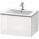 Meuble sous-vasque L-CUBE 620x481x400mm blanc brillant