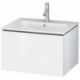 Meuble sous-vasque L-CUBE 620x481x400mm blanc brillant lack