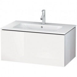 Meuble sous-vasque L-CUBE 820x481x400mm blanc brillant