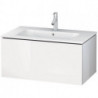 Meuble sous-vasque L-CUBE 820x481x400mm blanc brillant