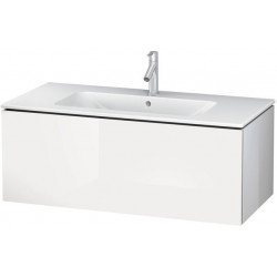 Meuble sous-vasque L-CUBE 1020x481x400mm blanc brillant