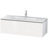 Meuble sous-vasque L-CUBE 1220x481x400mm blanc mat
