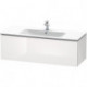 Meuble sous-vasque L-CUBE 1220x481x400mm blanc brillant