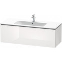 Meuble sous-vasque L-CUBE 1220x481x400mm blanc brillant