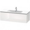 Meuble sous-vasque L-CUBE 1220x481x400mm blanc brillant