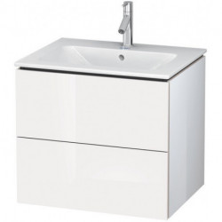 Meuble sous-vasque L-CUBE 620x481x550mm blanc brillant