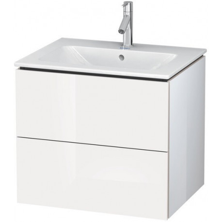 Meuble sous-vasque L-CUBE 620x481x550mm blanc brillant