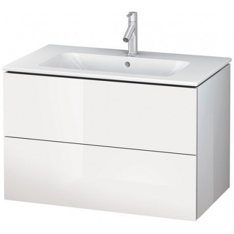 Meuble sous-vasque L-CUBE 820x481x550mm blanc mat