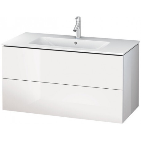 Meuble sous-vasque L-CUBE 1020x481x550mm blanc brillant