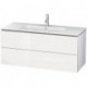 Meuble sous-vasque L-CUBE 1220x481x550mm blanc mat