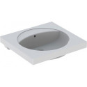Lavabo Geberit PRECIOSA 600x550mm sans trou de robinetterieavec trop plein we