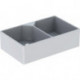 Timbre d'office Geberit Publicaavec deux cuves: B:90cm, H:25cm, T:56cm