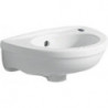 Lave-mains Geberit Fidelio, Blanc, 37x14.5x25cm, troude robinetterie à droite