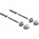 Kit de fixation pour urinoir Geberit avec capuchons en plastique blanc