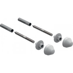 Kit de fixation pour urinoir Geberit avec capuchons en plastique blanc