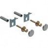 Kit de fixation pour urinoir Geberit avec capuchons chromé