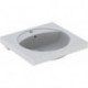 Lavabo Geberit PRECIOSA 600x550mm avec trou pour robinetavec trop plein blanc KT