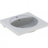 Lavabo Geberit PRECIOSA 600x550mm avec trou pour robinetavec trop plein blanc KT