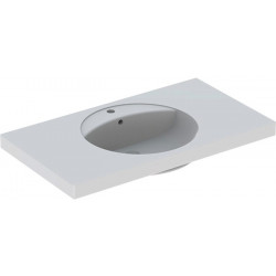 Lavabo Geberit PRECIOSA 1000x550mm avec trou pour robinetavec trop plein blanc KT