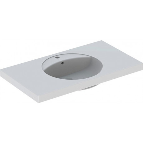 Lavabo Geberit PRECIOSA 1000x550mm avec trou pour robinetavec trop plein blanc KT