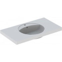 Lavabo Geberit PRECIOSA 1000x550mm avec trou pour robinetavec trop plein blanc KT