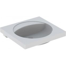 Lavabo Geberit PRECIOSA 600x550mm sans trou de robinetterie sans trop plein blanc KT