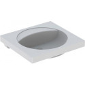 Lavabo Geberit PRECIOSA 600x550mm sans trou de robinetterie sans trop plein blanc KT