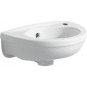 Lave-mains Fidelio 370x250mm KeraTect blanc avec trou pour robinet