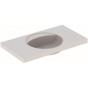 Lavabo Geberit PRECIOSA 1000x550mm sans trou de robinetterie sans trop plein blanc KT