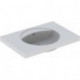 Lavabo Geberit PRECIOSA 800x550mm sans trou de robinetterieavec trop plein blanc KT