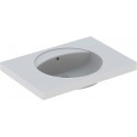 Lavabo Geberit PRECIOSA 800x550mm sans trou de robinetterieavec trop plein blanc KT