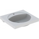 Lavabo Geberit PRECIOSA 600x550mm avec trou pour robinet sans trop plein blanc KT