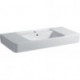 Lavabo pour meuble RENOVA PLAN avec trou pour robinetterie, avec trop-plein 850 x 480 mm blanc GEBERIT