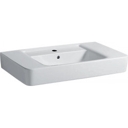 Lavabo pour meuble RENOVA PLAN 850x480mm avec trou pour robinetavec trop plein blanc KT