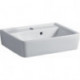 Lave-mains Geberit Renova Plan, Blanc, 50x17x38cm, trou de robinetterie au centre