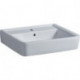 Lavabo Geberit Renova Plan, 60x48cm, trou de robinetterie au centre, Blanc