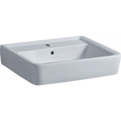Lavabo Geberit RENOVA PLAN 600x480mm avec trou pour robinetavec trop plein blanc KT